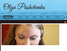 Tablet Screenshot of olgapashchenko.com